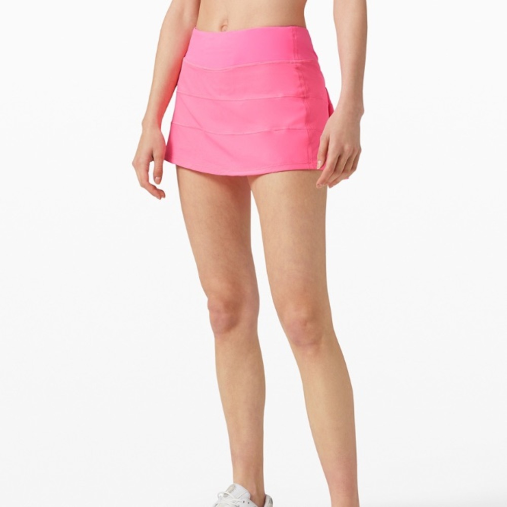 RARE LULULEMON NWOT PINK PACE RIVAL SKIRT